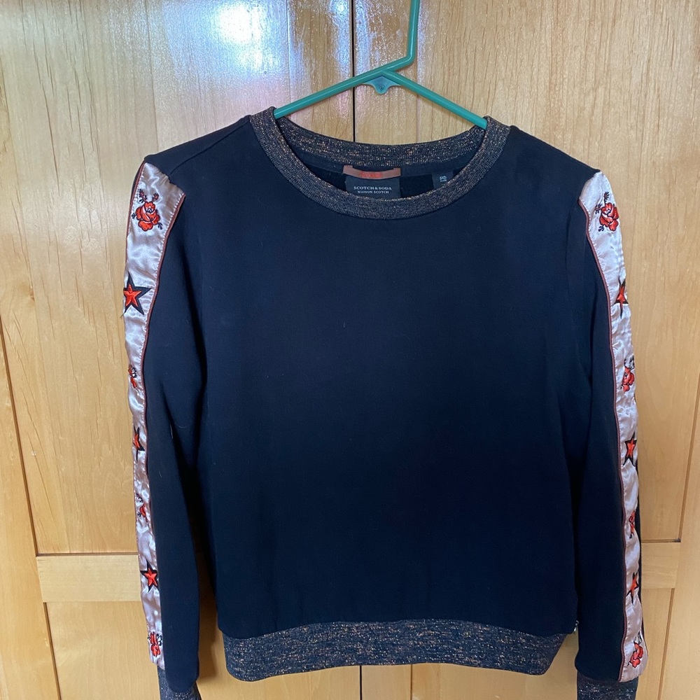 Scotch & Soda Star Sleeve Sweater